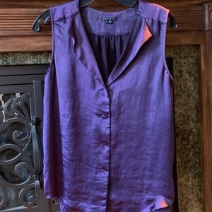 Beautiful Theory Purple satin blouse
